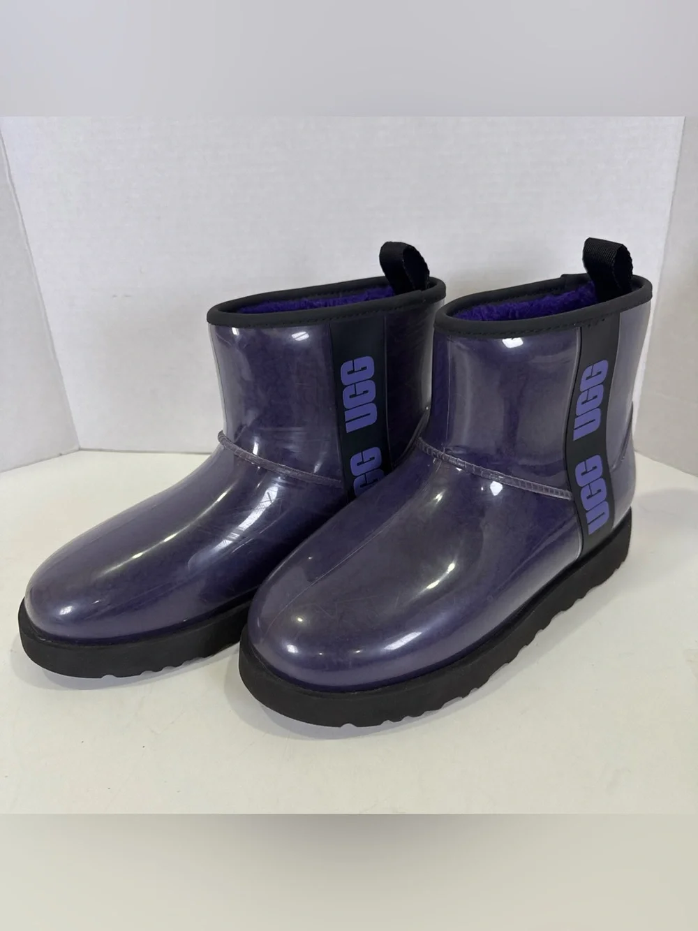 UGG Classic Purple Violet Clear Mini Boots 1113190 Women's Size 7 Waterproof